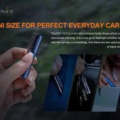 FENIX PD36R Rechargeable Flashlight + E01 V2.0 Combo - 1,600 Lumens