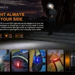 FENIX E-lite Rechargeable Mini Flashlight With Clip
