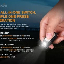 FENIX E-lite Rechargeable Mini Flashlight With Clip