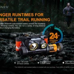 FENIX HM65R-T Rechargeable Headlamp With SPORT Headband Fit System 36 FENIX HM65R-T Rechargeable Headlamp With SPORT Headband Fit System