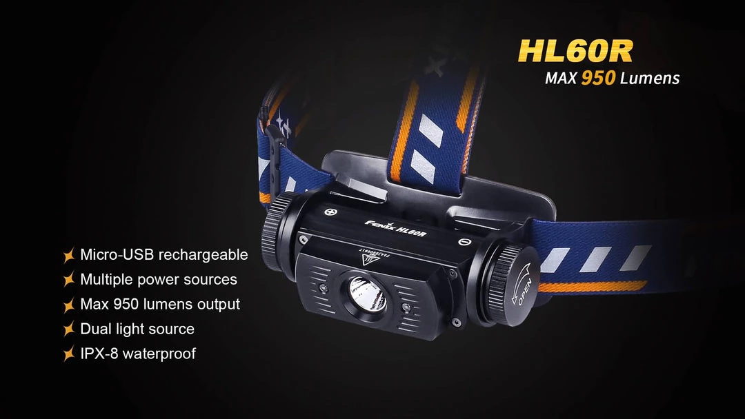 FENIX HL60R USB Rechargeable Headlamp 9 FENIX HL60R USB Rechargeable Headlamp