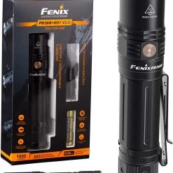 FENIX PD36R Rechargeable Flashlight + E01 V2.0 Combo - 1,600 Lumens