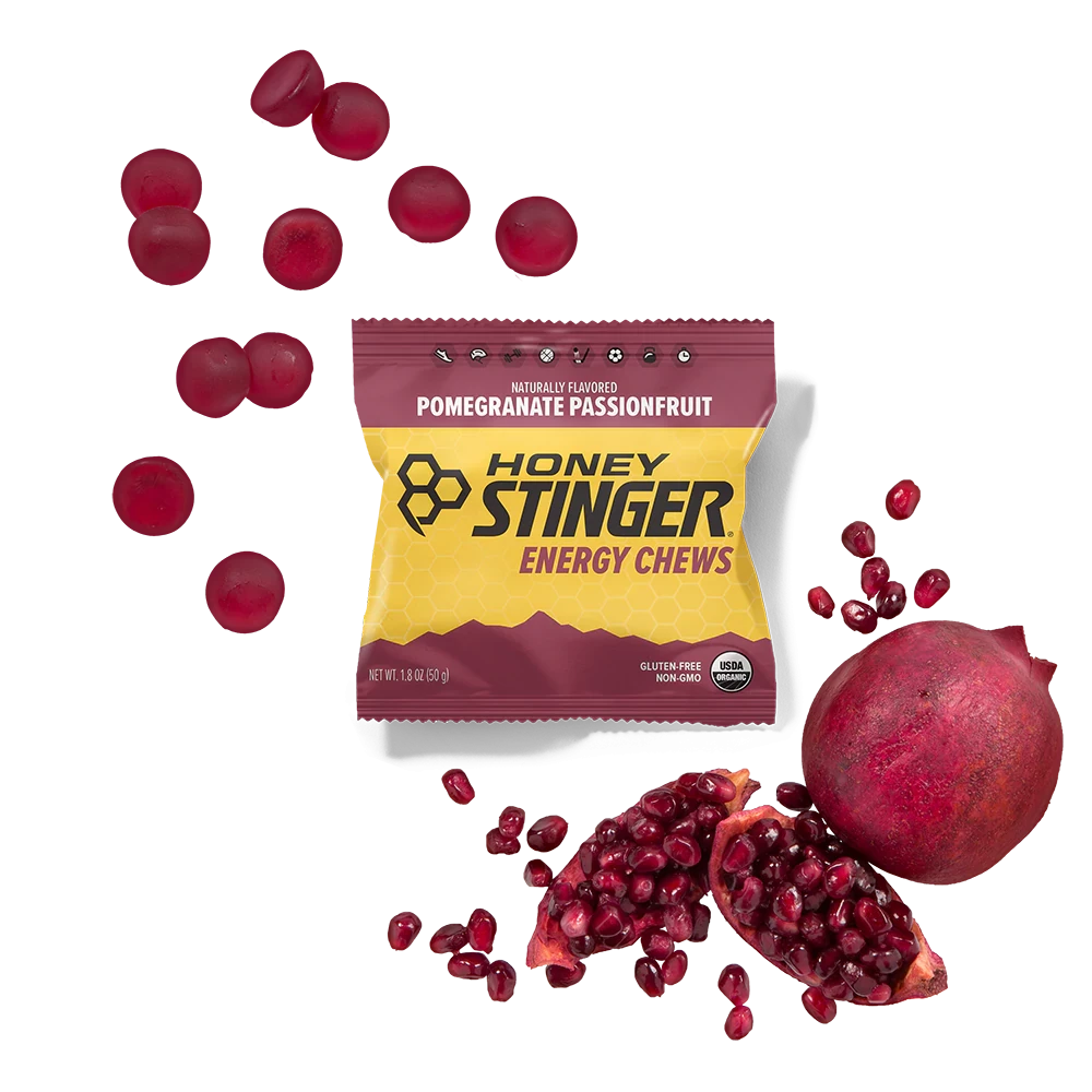 HONEY STINGER Energy Chews - Pomegranate (4pk) 1 HONEY STINGER Energy Chews - Pomegranate (4pk)