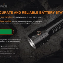 FENIX LR35R Rechargeable Flashlight - 10,000 Lumens