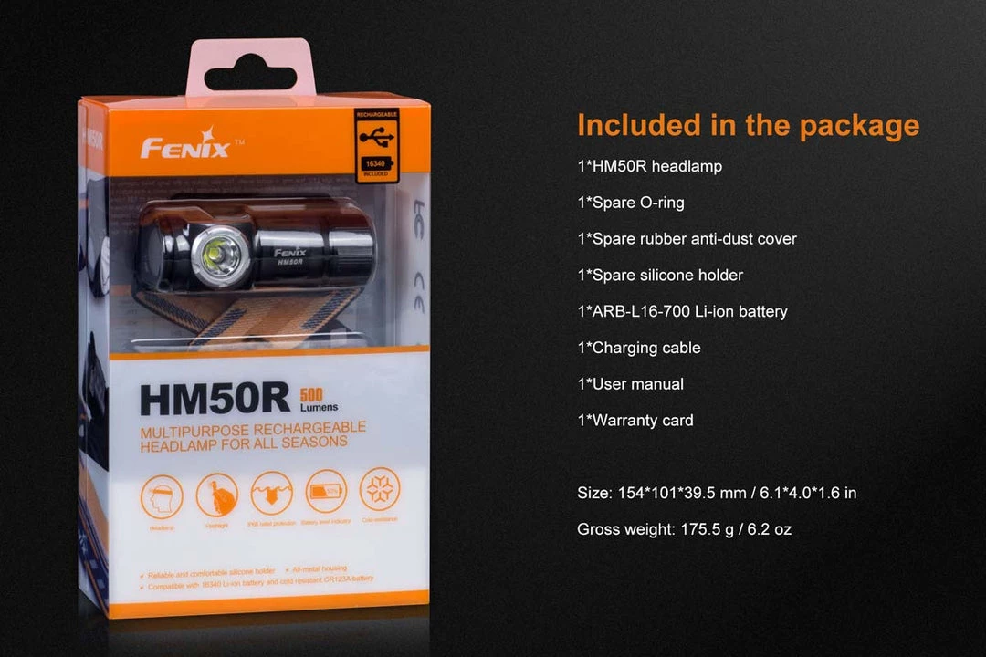 FENIX HM50R USB Rechargeable Headlamp 9 FENIX HM50R USB Rechargeable Headlamp