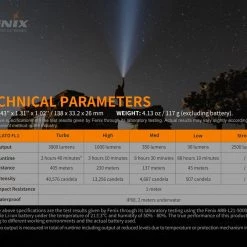 FENIX PD40R V2.0 Rechargeable Flashlight - 3,000 Lumens