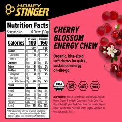 HONEY STINGER Energy Chews - Cherry Blossoms (4pk)