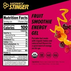 HONEY STINGER Energy Gel - Fruit Smoothie (4pk)