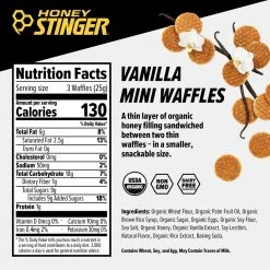 HONEY STINGER Mini Waffles - Vanilla 6 HONEY STINGER Mini Waffles - Vanilla