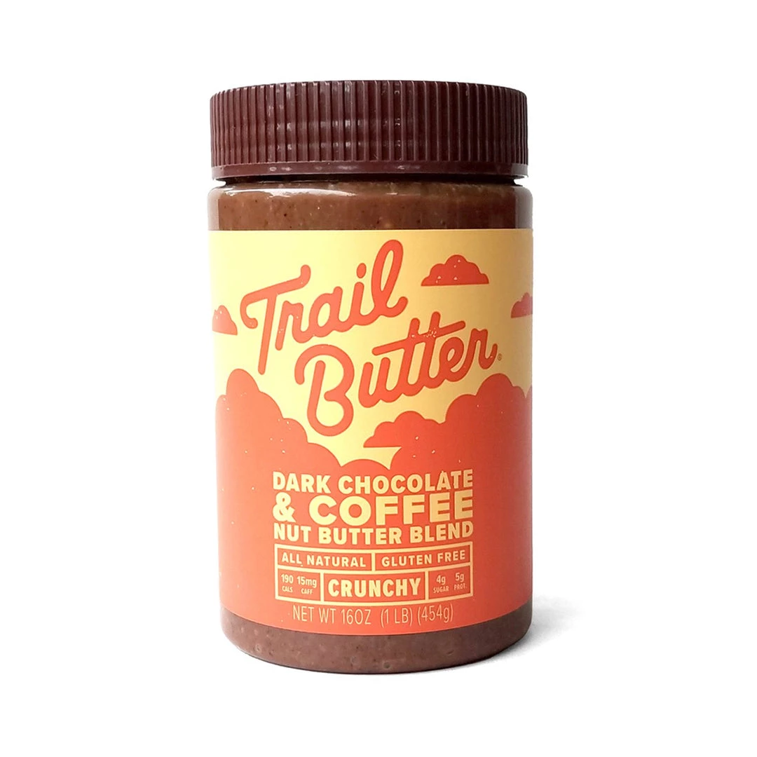 TRAIL BUTTER - Dark Chocolate & Coffee Nut Butter Blend 6 TRAIL BUTTER - Dark Chocolate & Coffee Nut Butter Blend