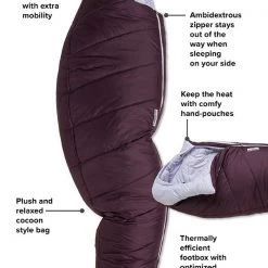 BIG AGNES Women's Sidewinder Camp 20˚F/-6˚C Sleeping Bag