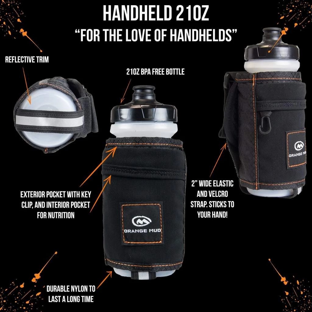 ORANGE MUD Running Water Bottle Handheld Hydration Pack 7 ORANGE MUD Running Water Bottle Handheld Hydration Pack