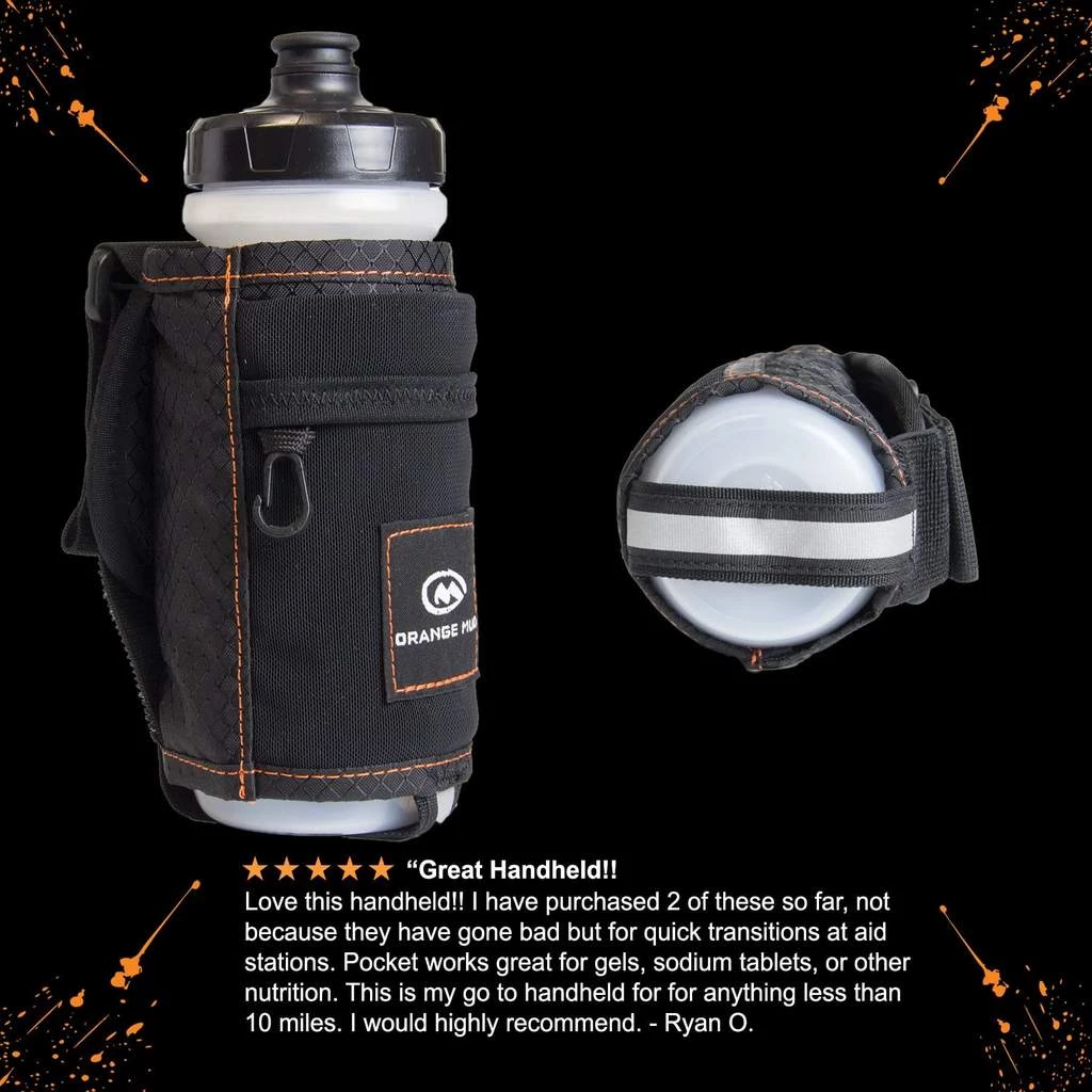 ORANGE MUD Running Water Bottle Handheld Hydration Pack 6 ORANGE MUD Running Water Bottle Handheld Hydration Pack